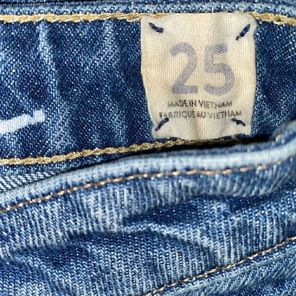 We the free | free people Bailey frayed mini denim skirt SIZE 25